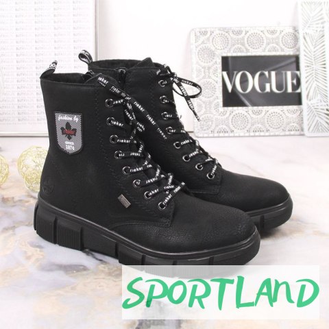 Wodoodporne komfortowe botki Rieker W RKR557 38 Wodoodporne komfortowe botki Rieker W RKR557 38