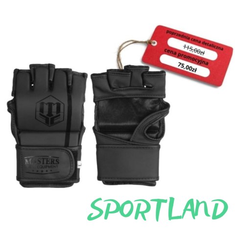 Rękawice do MMA Masters GFT-MATT-BLACK M 01312-01M M Rękawice do MMA Masters GFT-MATT-BLACK M 01312-01M M