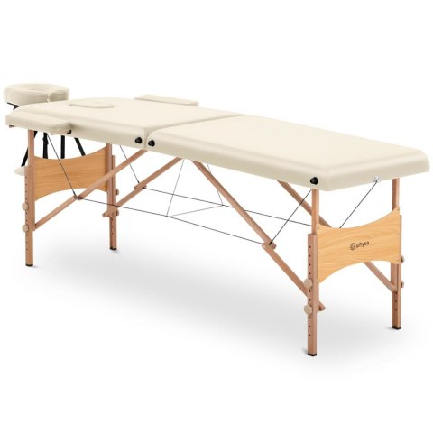 Stół łóżko do masażu drewniane przenośne składane Toulouse Beige do 227 kg beżowe Stół łóżko do masażu drewniane przenośne składane Toulouse Beige do 227 kg beżowe