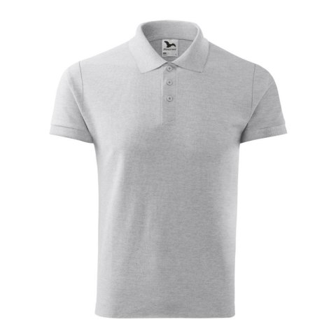 Koszulka polo Malfini Cotton M MLI-21203 jasnoszary melanż 2XL Koszulka polo Malfini Cotton M MLI-21203 jasnoszary melanż 2XL