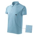 Koszulka polo Malfini Cotton M MLI-21215 błękitny S
