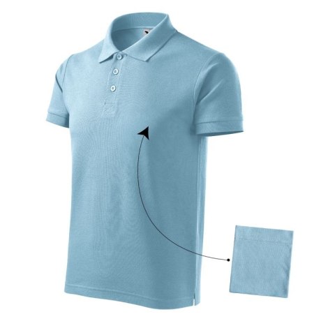 Koszulka polo Malfini Cotton M MLI-21215 błękitny S Koszulka polo Malfini Cotton M MLI-21215 błękitny S