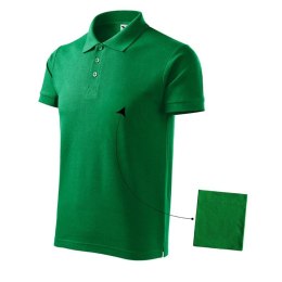 Koszulka polo Malfini Cotton M MLI-21216 zieleń trawy S