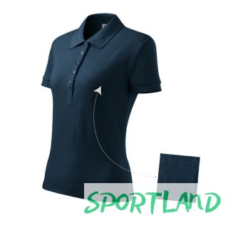 Koszulka polo Malfini Cotton W MLI-21302 granatowy S