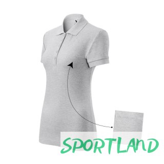 Koszulka polo Malfini Cotton W MLI-21303 jasnoszary melanż M