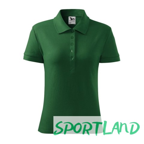 Koszulka polo Malfini Cotton W MLI-21306 zieleń butelkowa M Koszulka polo Malfini Cotton W MLI-21306 zieleń butelkowa M