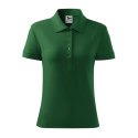 Koszulka polo Malfini Cotton W MLI-21306 zieleń butelkowa XS