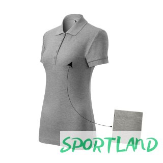 Koszulka polo Malfini Cotton W MLI-21312 ciemnoszary melanż L