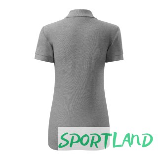 Koszulka polo Malfini Cotton W MLI-21312 ciemnoszary melanż M