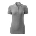 Koszulka polo Malfini Cotton W MLI-21312 ciemnoszary melanż S