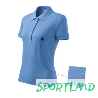 Koszulka polo Malfini Cotton W MLI-21315 błękitny M