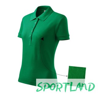 Koszulka polo Malfini Cotton W MLI-21316 zieleń trawy 2XL
