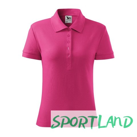 Koszulka polo Malfini Cotton W MLI-21340 czerwień purpurowa L Koszulka polo Malfini Cotton W MLI-21340 czerwień purpurowa L