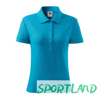 Koszulka polo Malfini Cotton W MLI-21344 turkus 2XL