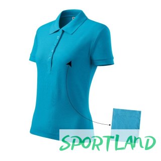 Koszulka polo Malfini Cotton W MLI-21344 turkus M