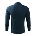 Koszulka polo Malfini Single J. LS M MLI-21102 granatowy S
