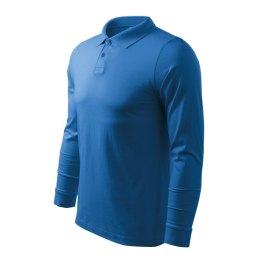 Koszulka polo Malfini Single J. LS M MLI-21114 lazurowy L