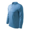 Koszulka polo Malfini Single J. LS M MLI-21114 lazurowy M