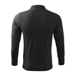 Koszulka polo Malfini Single J. LS M MLI-21194 ebony gray M