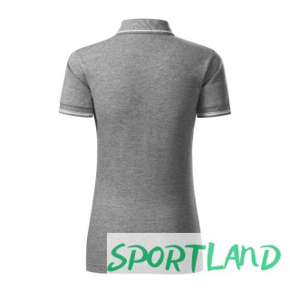 Koszulka polo Malfini Perfection plain W MLI-25312 ciemnoszary melanż M