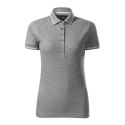 Koszulka polo Malfini Perfection plain W MLI-25312 ciemnoszary melanż M