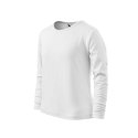 Koszulka Malfini Fit-T LS Jr MLI-12100 biały 122 cm/6 lat