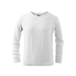 Koszulka Malfini Fit-T LS Jr MLI-12100 biały 122 cm/6 lat