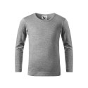 Koszulka Malfini Fit-T LS Jr MLI-12112 ciemnoszary melanż 146 cm/10 lat