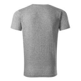 Koszulka Malfini Heavy V-neck M MLI-11112 ciemnoszary melanż S
