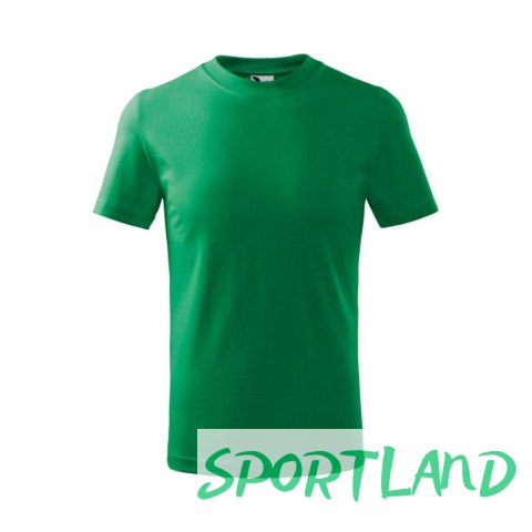 Koszulka Malfini Basic Jr MLI-13816 zieleń trawy 146 cm/10 lat Koszulka Malfini Basic Jr MLI-13816 zieleń trawy 146 cm/10 lat