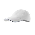 Czapka unisex Sandwich 6P (biały) nastawialna