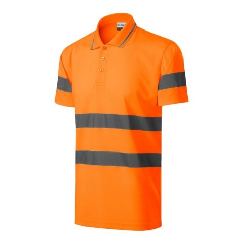 Koszulka polo Rimeck HV Runway M MLI-2V998 fluorescencyjny pomarańczowy 2XL Koszulka polo Rimeck HV Runway M MLI-2V998 fluorescencyjny pomarańczowy 2XL