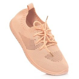 Buty sportowe ażurowe News W EVE211D pudrowy róż 38