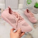 Buty sportowe ażurowe News W EVE211D pudrowy róż 38
