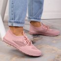 Buty sportowe ażurowe News W EVE211D pudrowy róż 38