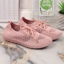 Buty sportowe ażurowe News W EVE211D pudrowy róż 38