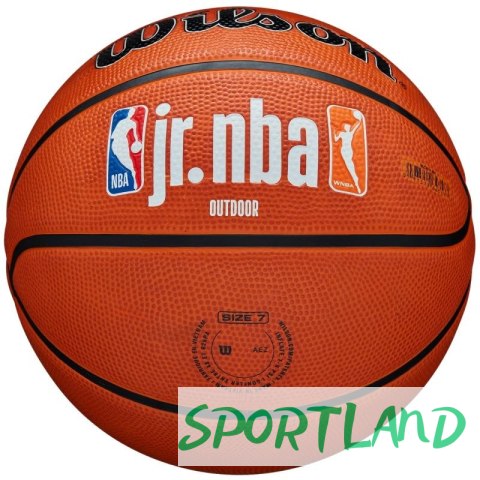 Piłka do koszykówki Wilson Jr NBA Logo Auth Outdoor WZ3011801XB6 7 Piłka do koszykówki Wilson Jr NBA Logo Auth Outdoor WZ3011801XB6 7