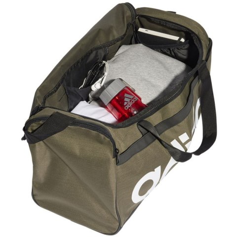 Torba adidas Linear Duffel M HR5350 brązowy Torba adidas Linear Duffel M HR5350 brązowy