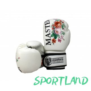 Rękawice bokserskie MASTERS RPU-FLOWER czarny+10 oz