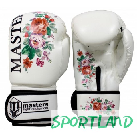 Rękawice bokserskie MASTERS RPU-FLOWER czarny+10 oz Rękawice bokserskie MASTERS RPU-FLOWER czarny+10 oz