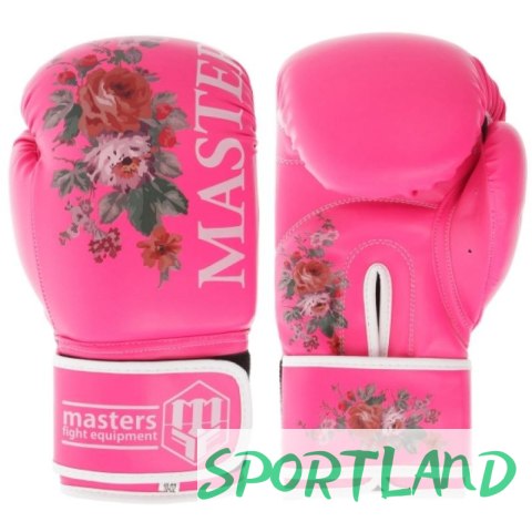 Rękawice bokserskie MASTERS RPU-FLOWER czarny+10 oz Rękawice bokserskie MASTERS RPU-FLOWER czarny+10 oz
