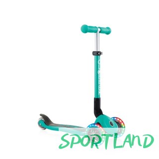 Hulajnoga 3-kołowa Globber Foldable Lights Emerald Green Jr 437-107 N/A