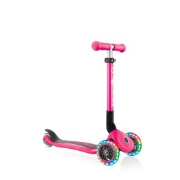 Hulajnoga 3-kołowa Globber Foldable Lights Fuchsia Jr 437-110 N/A