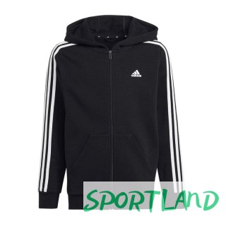 Bluza adidas 3 Stripes FL Full-Zip Hoody Jr HR6331 140 cm