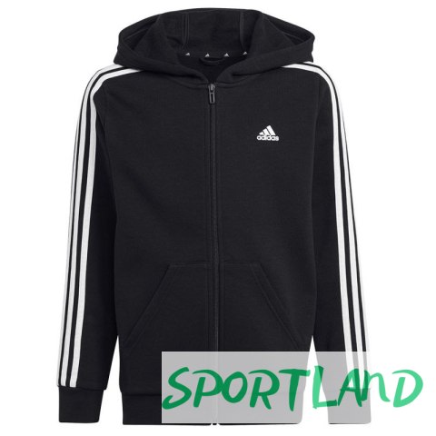 Bluza adidas 3 Stripes FL Full-Zip Hoody Jr HR6331 140 cm Bluza adidas 3 Stripes FL Full-Zip Hoody Jr HR6331 140 cm