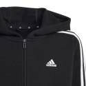 Bluza adidas 3 Stripes FL Full-Zip Hoody Jr HR6331 140 cm