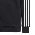 Bluza adidas 3 Stripes FL Full-Zip Hoody Jr HR6331 140 cm