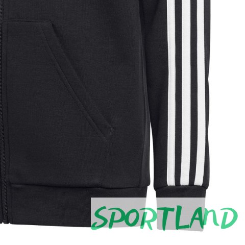 Bluza adidas 3 Stripes FL Full-Zip Hoody Jr HR6331 140 cm Bluza adidas 3 Stripes FL Full-Zip Hoody Jr HR6331 140 cm
