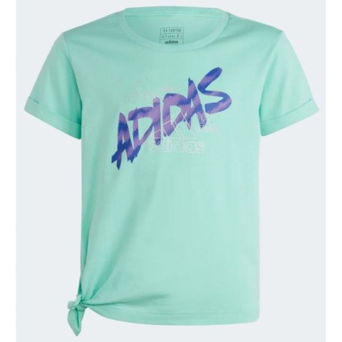 Koszulka adidas Dance Knotted Tee Jr HR5817 152 cm