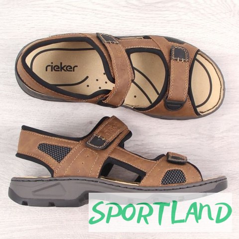 Sandały na rzepy Rieker M 26156-25 RKR447B 41 Sandały na rzepy Rieker M 26156-25 RKR447B 41